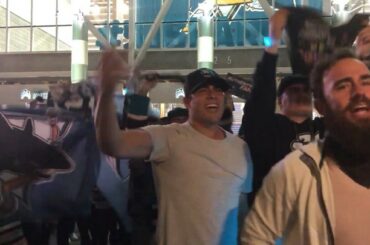 On peut dire sans se tromper que les fans de @sanjosesharks ont été submergés par leur victoire après # # leur victoire dans Game7 la nuit dernière! #S ...