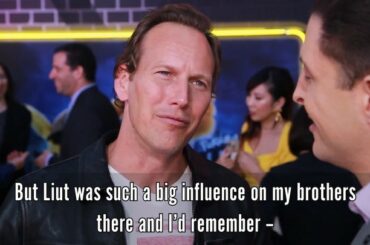 L'acteur Patrick Wilson discute avec @itsmearthurkade lors de la célébration de la ...