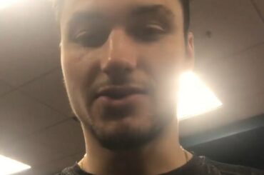 @ klabanc12 avec le récapitulatif des vestiaires suite à une énorme victoire du match 1 pour le @sanjo ...