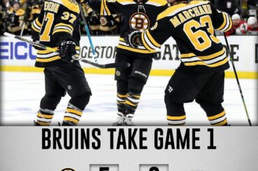 Les @nhlbruins ont marqué deux fois en 28 secondes pour compléter le retour de la 3e pe ...