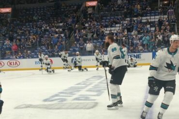 Warmups, style @ brent_burns_88. #Coupe Stanley...