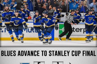 Comment l'Occident a été gagné! Le @stlouisblues avec une performance d'équipe dominante à punc ...