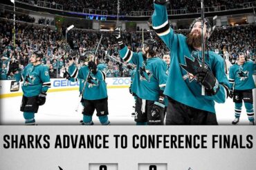 Captain @ jpav8 avec un but et une aide pour mener les @sanjosesharks au Weste ...