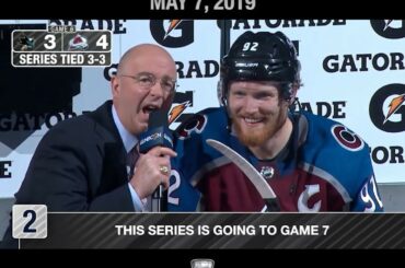 Gabriel Landeskog a indiqué au vainqueur du match supplémentaire de forcer un # Game7 entre les @colora ...