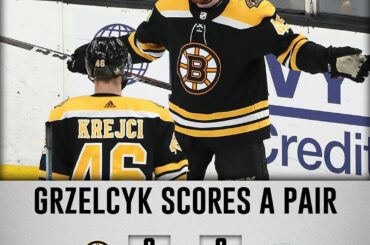 @ matt.grzelcyk mène les @nhlbruins à une énorme victoire dans le deuxième match à la maison! #StanleyCu ...