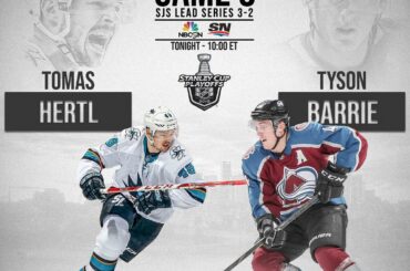 Jeu crucial 6 ce soir dans le Colorado! Qui prenez-vous, les @sanjosesharks ou les @c ...