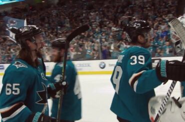 "Nous n'avons pas encore fini!" La route vers le #StanleyCup continue pour le @sanjoseshar ...