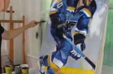 Cette peinture de Brayden Schenn est WILD!
#StanleyCup #MyPlayoffsMoment (@kylel ...