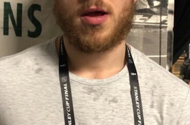 @stlouisblues Brayden Schenn avec un commentaire confidentiel de #StanleyCup Fina ...