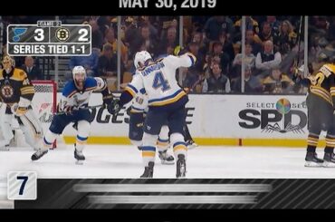 Les @StLouisBlues obtiennent leur toute première victoire dans la #StanleyCup Final en tant que @carl_gun ne ...