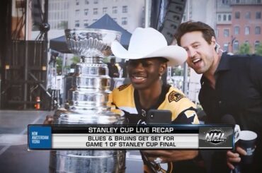 @ Lilnasx: "Il s'agit de mon premier match de hockey, et je le fais énormément."
Lui et @ch ...