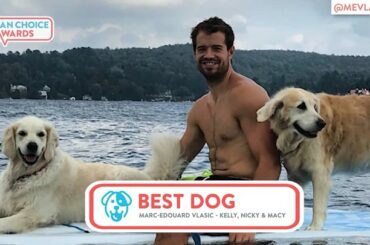 La première ligne de @ mevlasic44, Kelly, Nicky et Macy, présente de magnifiques doggos, ...