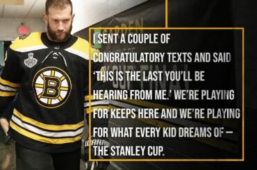 En ce qui concerne la finale de la #StanleyCup, David Backes ne voit pas d'amis sur la ...