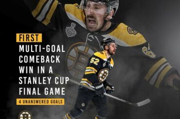 Une première franchise pour les @nhlbruins hier soir! #Coupe Stanley...