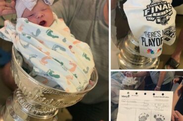"BREAKING: Le record du plus jeune bébé de la #StanleyCup vient d’être aboli ...