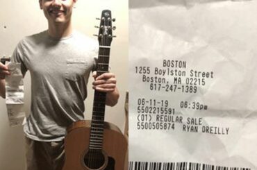 Comment est-ce bon? Ryan O'Reilly a acheté une guitare pour un fan qu'il a rencontré au hasard pendant ...