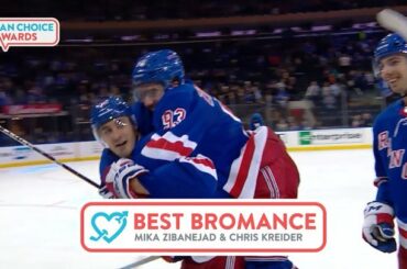@ zibanejad93 et ​​Chris Kreider sont devenus des besties sur et en dehors de la patin ...