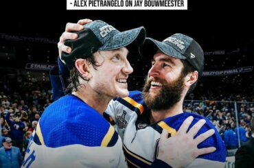 Le capitaine de @stlouisblues n'a jamais pu en dire assez sur le vétéran Jay Bouwmeester! #S ...