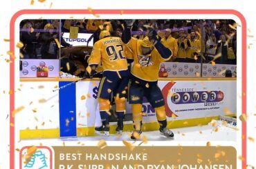 Meilleure poignée de main dans la ligue? Celui-ci va à @subbanator et @ ryanjohansen92! ...