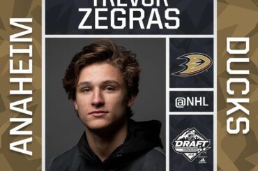 Les @anaheimducks prennent @trevorzegras au 9e rang! #NHLDraft ...