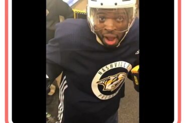 Avec un peu d'aide de @predsnhl, un fan chanceux a créé un moment inoubliable ...
