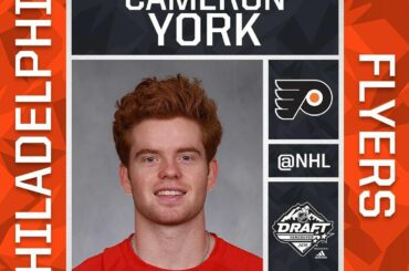 Le 14ème choix est arrivé! Les @philadelphiaflyers sélectionnent @ cam.york. #NHLDraft ...
