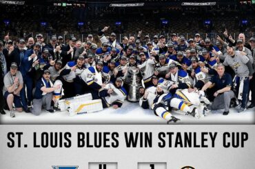 Les @stlouisblues sont vos champions 2019 #StanleyCup! ...