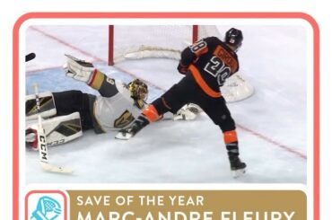 C'est officiel! L'incroyable étape de Marc-André Fleury est votre Sauvegarde de l'année. VI ...