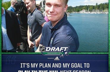 @kaapokakko est prêt à jouer dans la ligue! #NHLDraft
Tour 1: le 21 juin sur @nhl ...