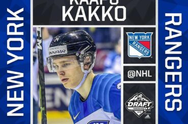 Avec la deuxième sélection globale du #NHLDraft 2019, les @nyrangers sélectionnent @ ...