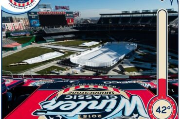 Une vue coussinée d'en haut. 4½ jours jusqu'à ce que le Bridgestone NHL #WinterCla ...