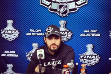 "Ce match contre #NJDLAK sera bon pour le hockey." -Doughty #stanleycup ...