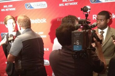 Malcolm Subban et Filip Forsberg rencontrent la presse. #nhlcombine ...