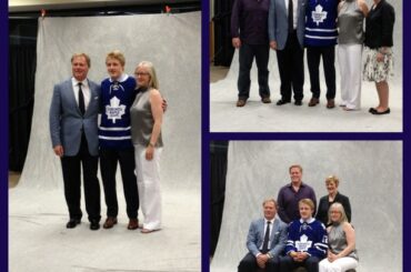 Cinquième au total, @ mriles4, pose avec sa famille. #NHLDraft ...