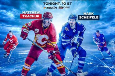 Les @nhlflames et les @nhljets sont sur le point de s'affronter dans les @timhortons 2019 de NHL #H ...