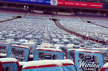 Salutations enneigées de #TheBigHouse dans la matinée des Bridgestone LNH 2014 #Wi ...