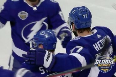 Joli but suédois, Victor Hedman (@ heds77). #NHLGlobalSeries ...