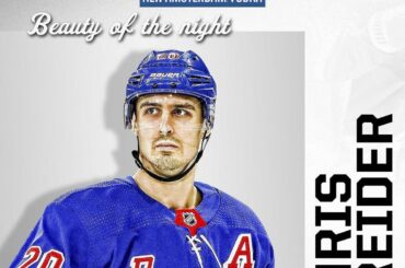 Une grosse victoire à domicile pour les @nyrangers vaut à Chris Kreider la beauté de la nuit ...