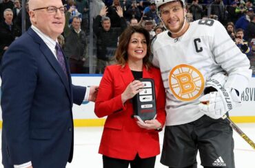 En tant que vainqueur du vote des fans dans le jeu 2020 @honda #NHLAllStar, @davidpastrna ...