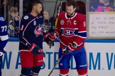 Seth Jones (@seth_jones) voulait voir quelle magie Shea Weber avait dans son bâton. ...