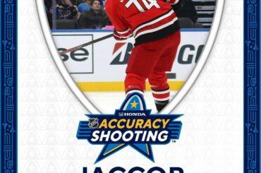 CIBLE ACQUISE.

Jaccob Slavin (@ jslavin74) prend le @honda NHL Accuracy Shoot ...