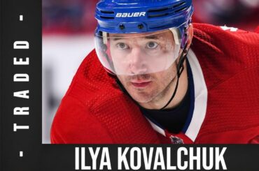 Un jour avant le #NHLTradeDeadline et le @canadiensmtl ont déplacé Ilya Kovalch ...