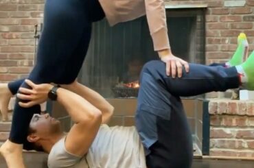 @ thomasgreiss1 et sa femme font tout à fait les partenaires d'entraînement. #HockeyAtHome (: @t ...