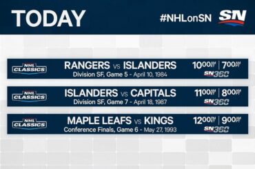 Vendredi, c'est encore mieux!
Dirigez-vous vers @Sportsnet dès maintenant pour quelques classiques ...