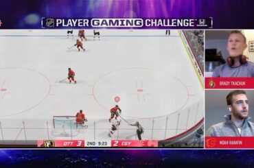 OOOF. @bradytkachuk des @senators laisse Noah Hanifin (@ nhanifin5) avoir i ...