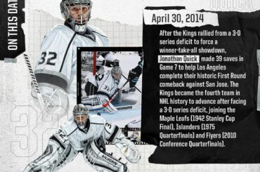 En ce jour de 2014, les @lancies et Jonathan Quick ont ​​achevé un comeba historique ...