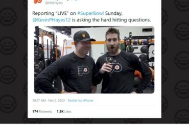 CATAH HAHT! CATAH HAHT!

Kevin Hayes (@kphayes12) is a gem. Toss him your #NHLFa...