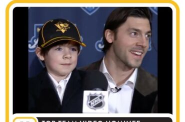 Le fils de Kris Letang (@ kletang_58), Alex, est tout simplement trop pur pour ce monde. Make su ...