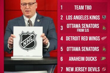 Voici comment la phase 1 de la loterie #NHLDraft 2020 s'est formée ...