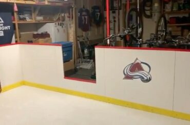 When #HockeyAtHome turns into a full-blown @coloradoavalanche rink...  

( @bush...